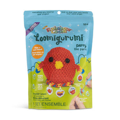 Perry the Parrot Rainbow Loom Loomigurumi Rubber Band Crochet Kit