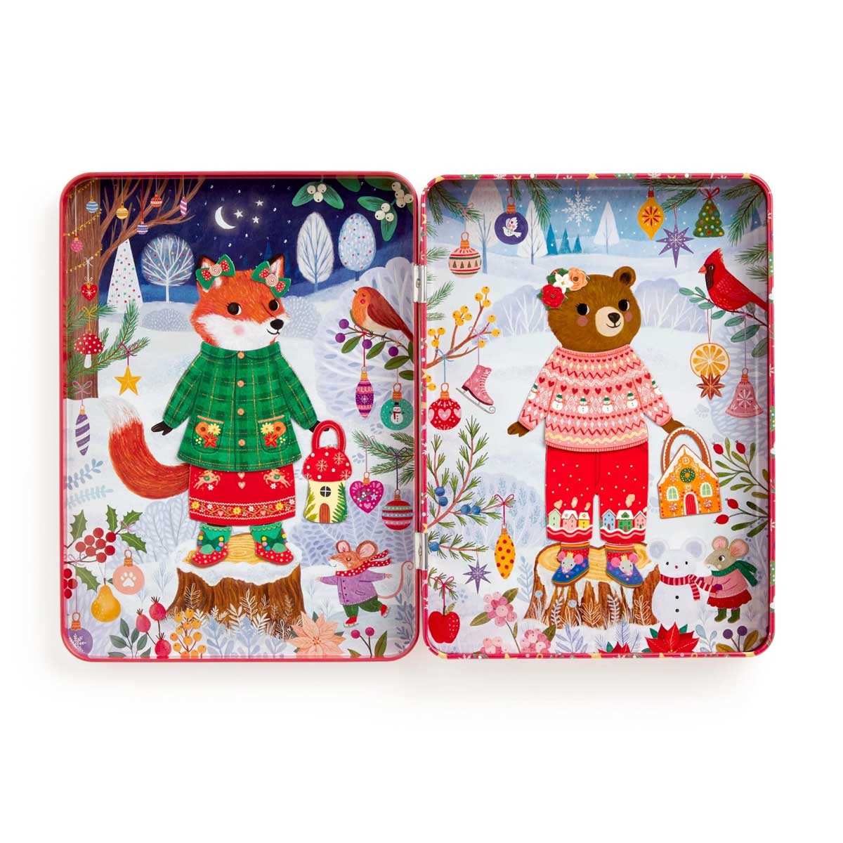 Chronicle Books Mudpuppy Merry Woodland Magnetic Dress-Up Set