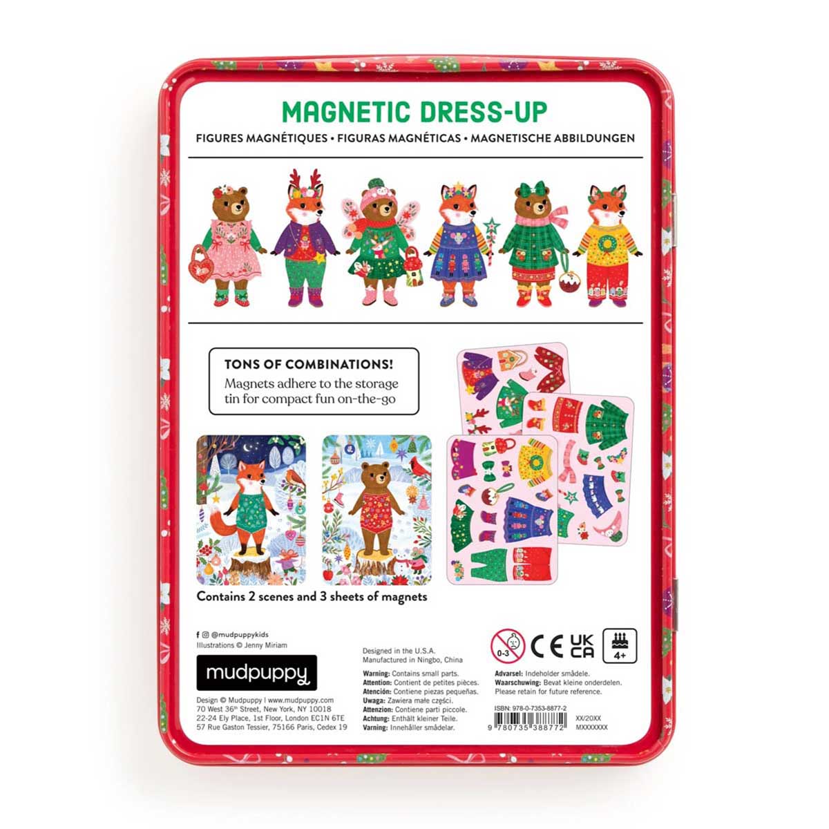 Chronicle Books Mudpuppy Merry Woodland Magnetic Dress-Up Set