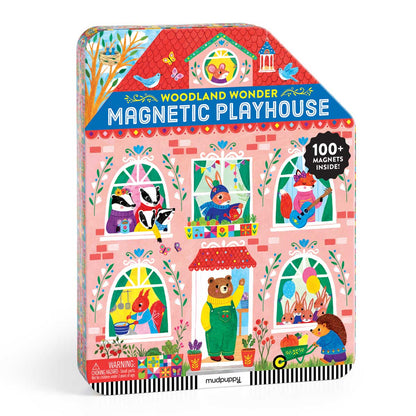 Chronicle Books Mudpuppy Woodland Wonder Magnetic Playhouse Set