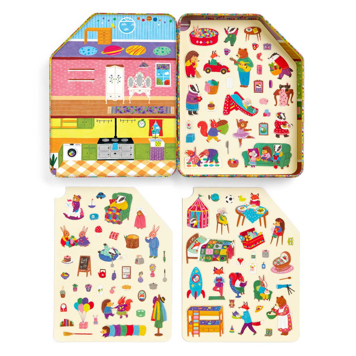 Chronicle Books Mudpuppy Woodland Wonder Magnetic Playhouse Set