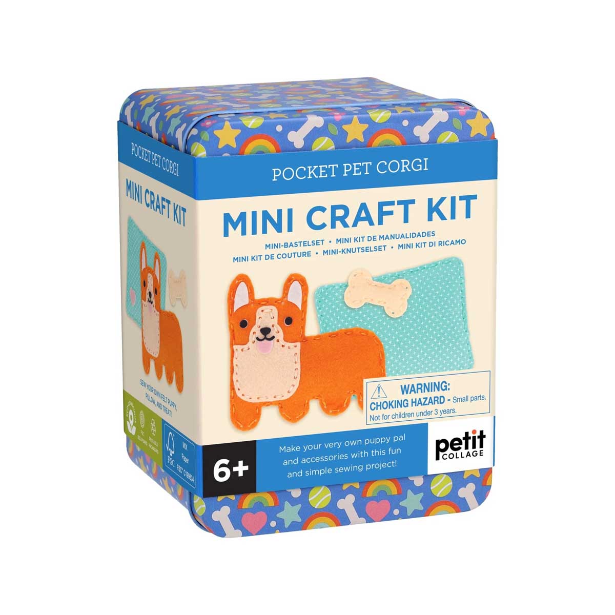 Chronicle Books Petit Collage Mini Craft Kit: Pocket Pet Corgi
