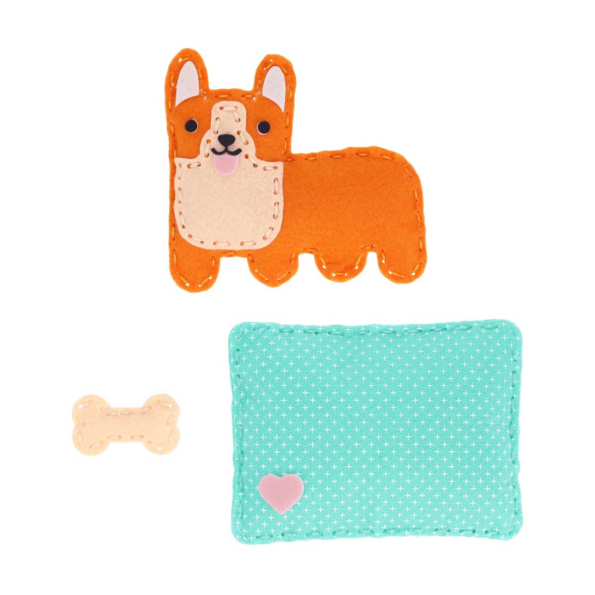 Chronicle Books Petit Collage Mini Craft Kit: Pocket Pet Corgi