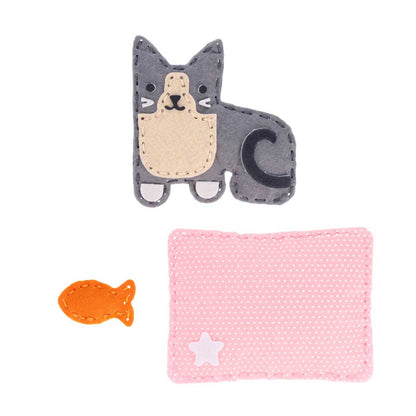Chronicle Books Petit Collage Mini Craft Kit: Pocket Pet Kitten