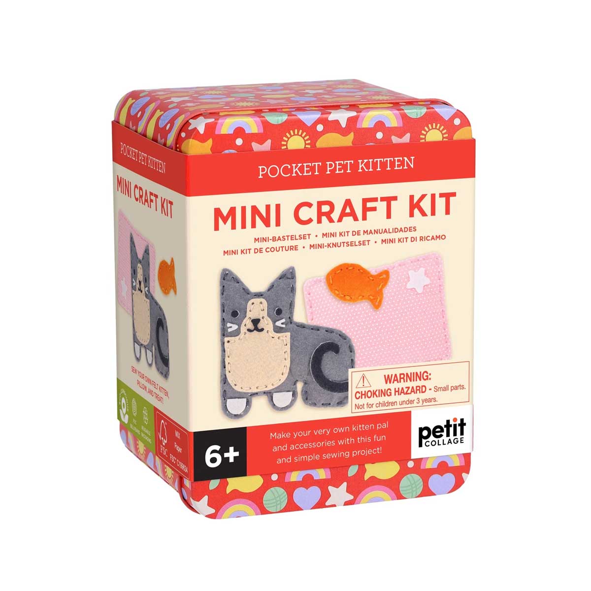 Chronicle Books Petit Collage Mini Craft Kit: Pocket Pet Kitten
