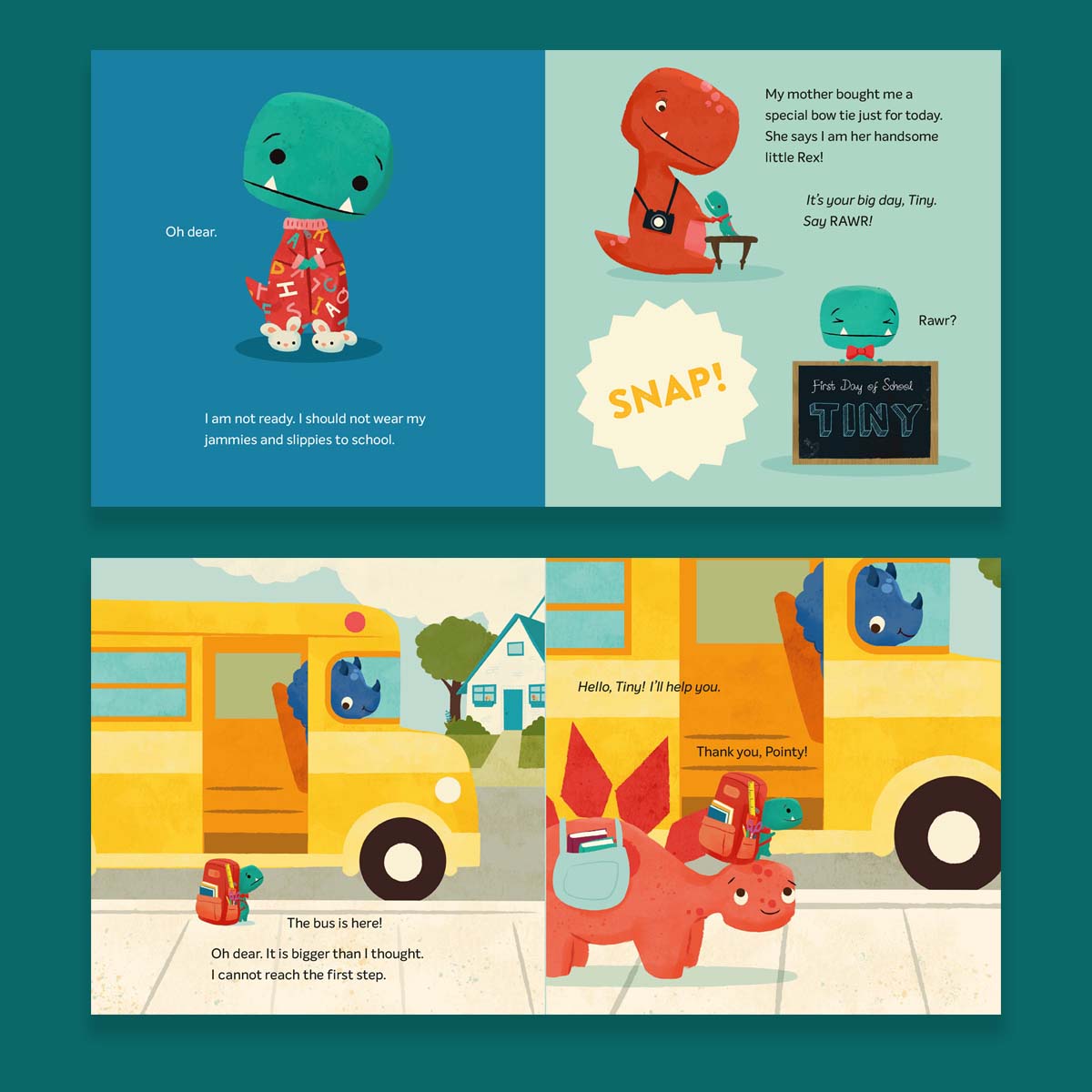 Chronicle Books Tiny T. Rex and the First Day of Oopsies Hardcover Book