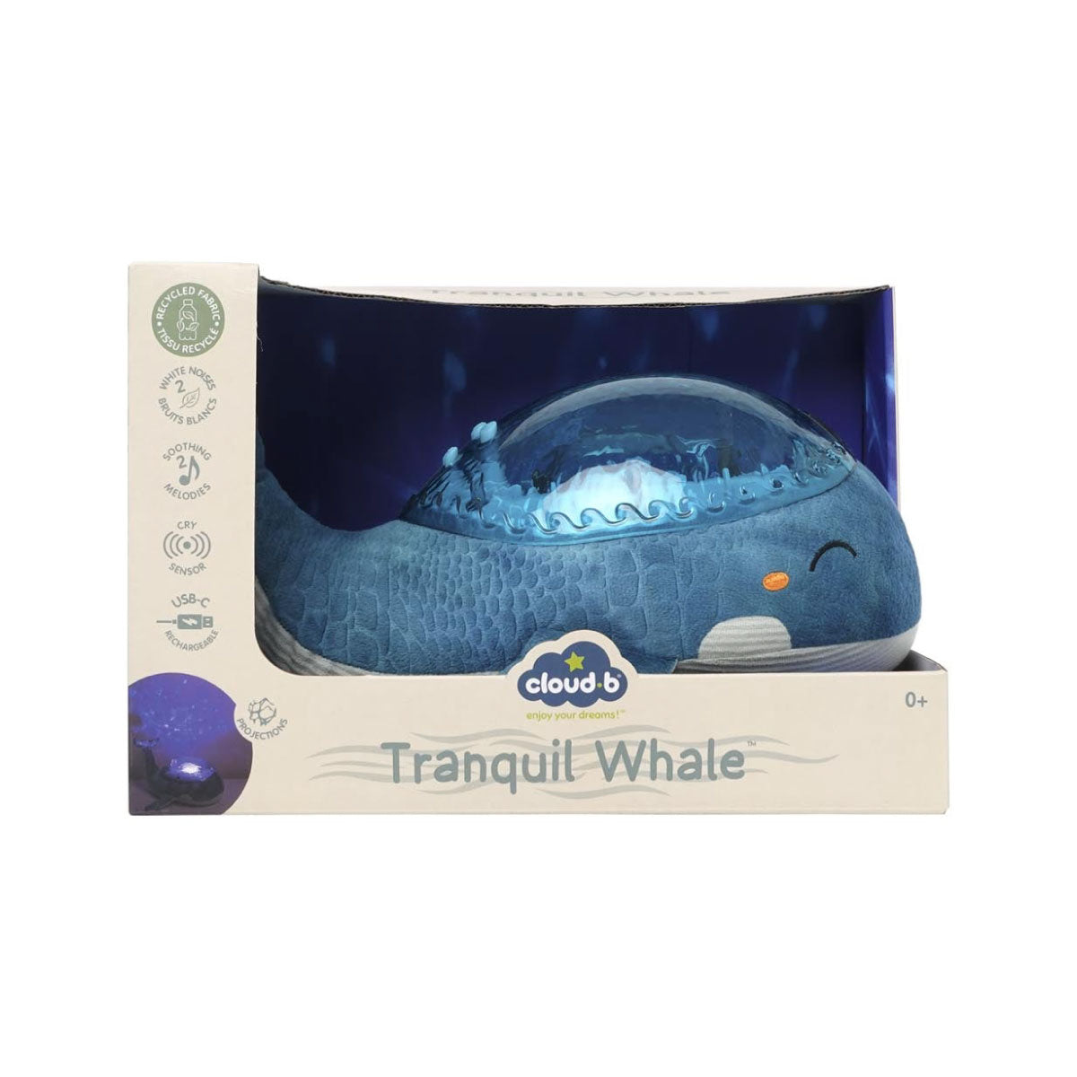 Tranquil Whale Rechargeable Projector - Blue
