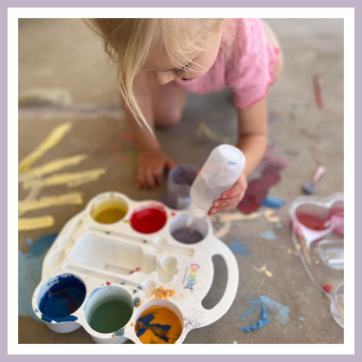 Coconut Outdoor DIY Sidewalk Chalk Deluxe Paint Kit - 6 Color Set