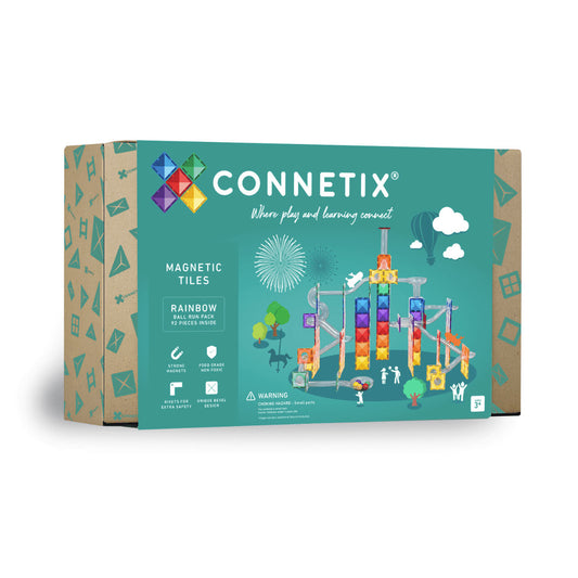 Connetix Rainbow Ball Run - 92 Piece Set