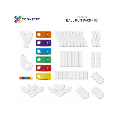 Connetix Rainbow Ball Run - 92 Piece Set