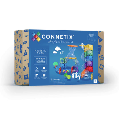 Connetix Rainbow Ball Run Expansion Pack - 66 Piece Set