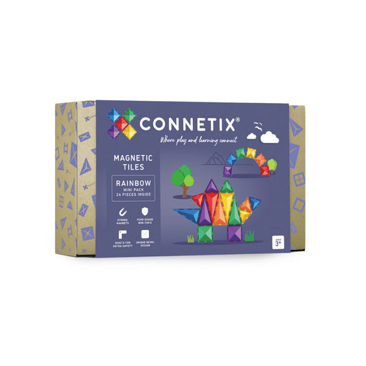 Connetix Rainbow Mini Pack - 24 Piece Set
