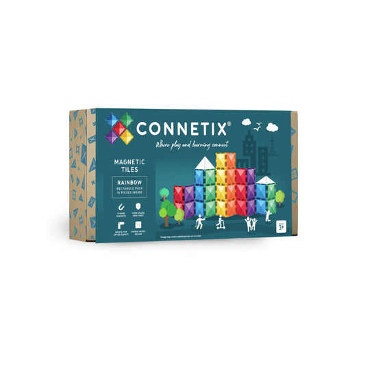 Connetix Rainbow Rectangle Pack - 18 Piece Set