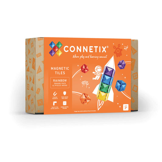 Connetix Rainbow Square Pack - 42 Piece Set