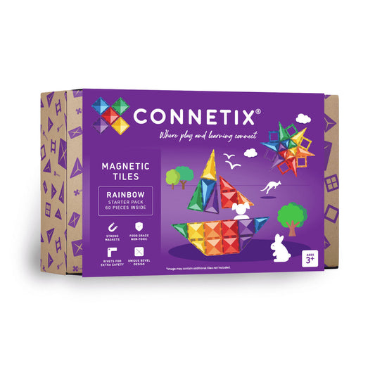 Connetix Rainbow Starter Pack - 60 Piece Set