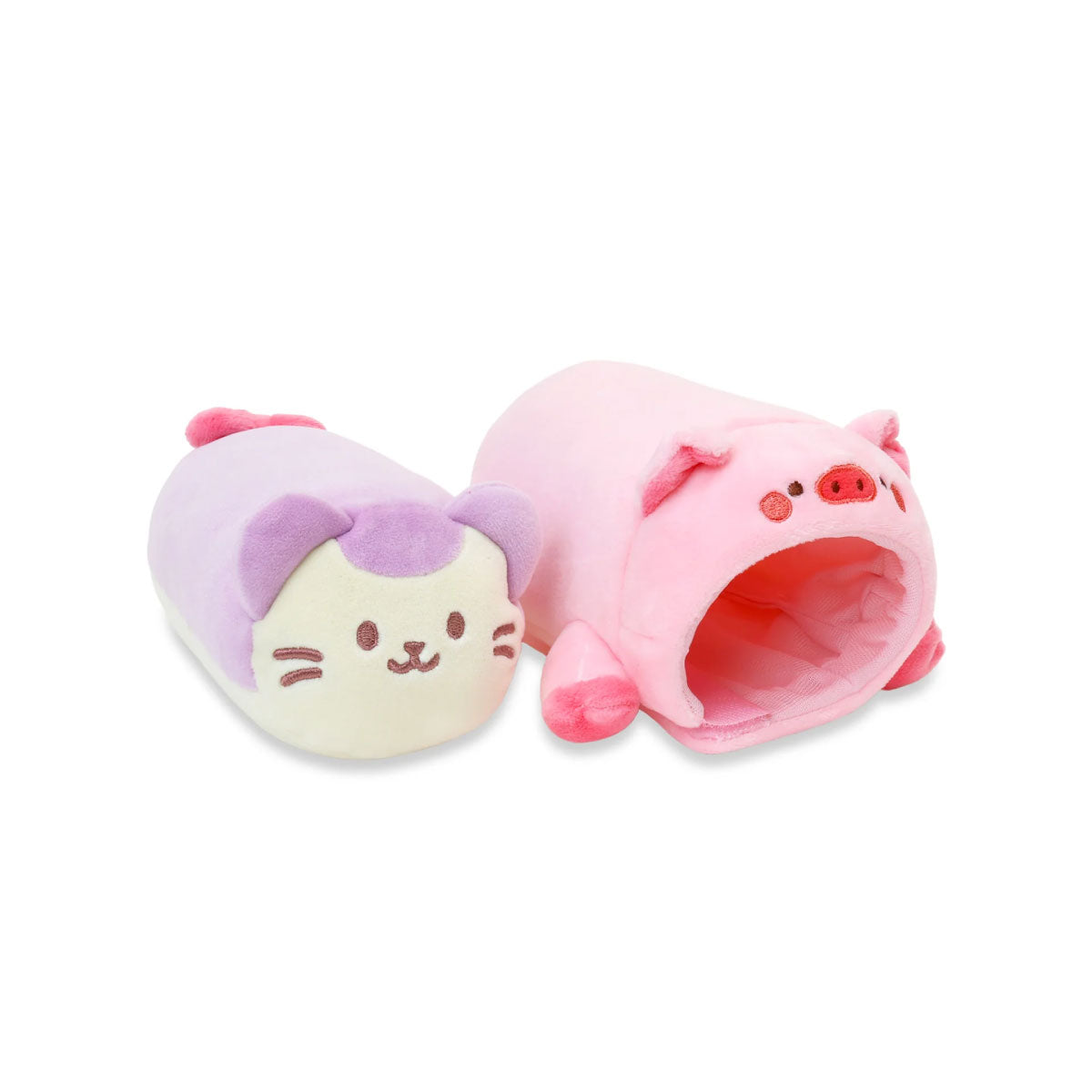 Anirollz in Animals 6” Small Blanket Plush Pig Lavender Kittiroll