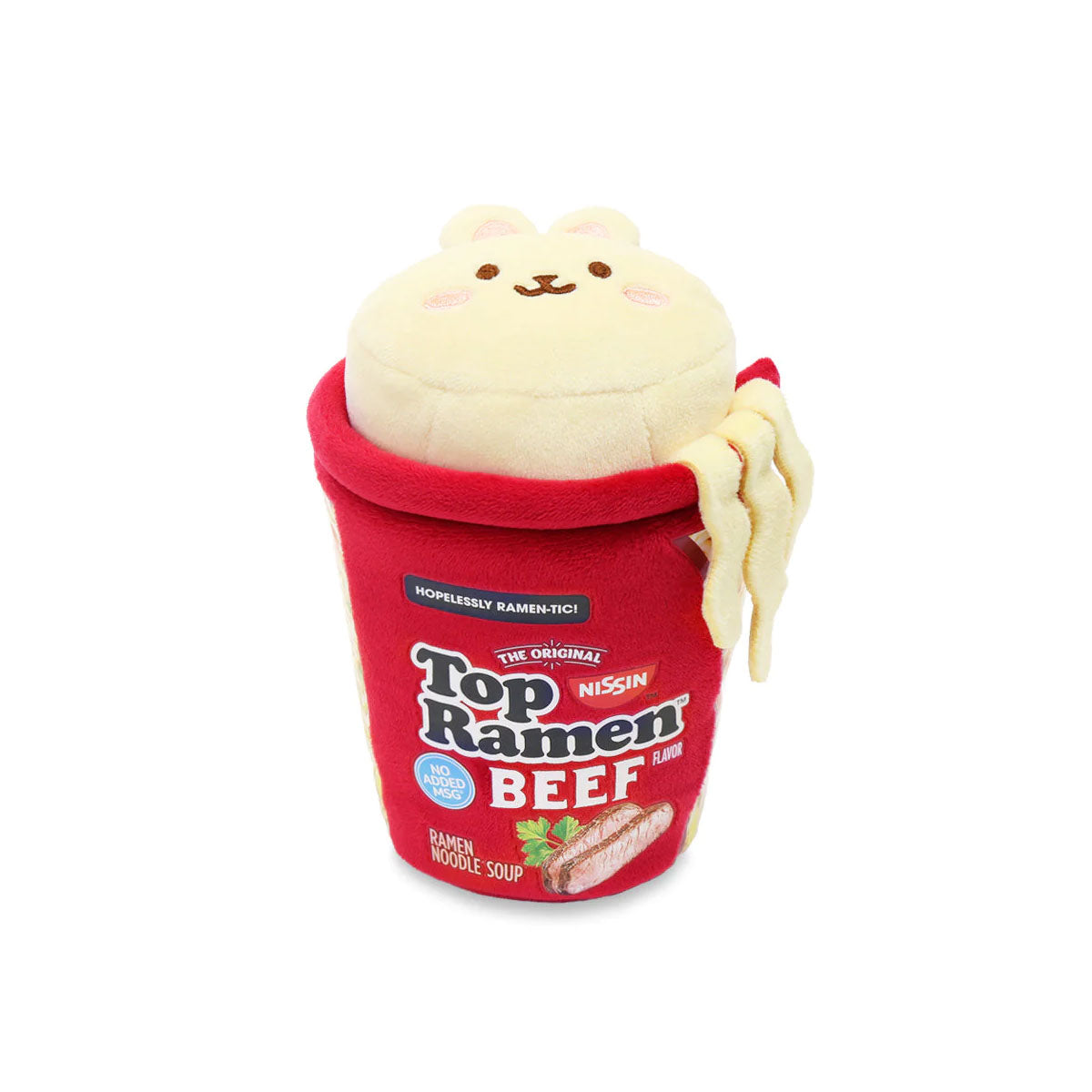 Anirollz Top Ramen Cup of Soup 6” Blanket Plush Beef Bunniroll