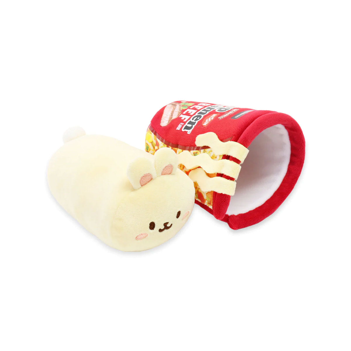 Anirollz Top Ramen Cup of Soup 6” Blanket Plush Beef Bunniroll