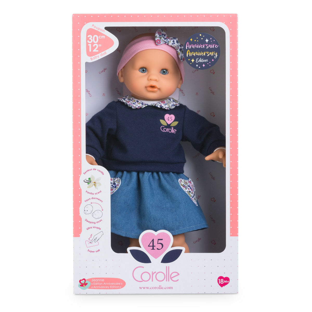 Corolle Bebe Calin Jeanne Anniversary Edition 12” Doll