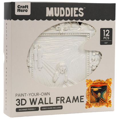 Front of the Craft Hero Muddies Van Gogh The Scream 3D Wall Frame Painting Kit box