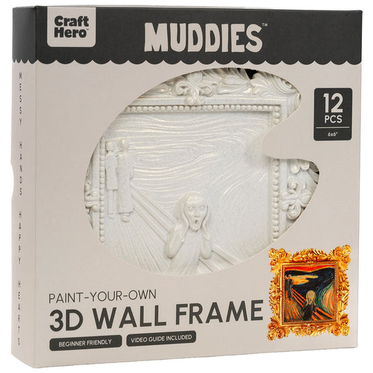 Front of the Craft Hero Muddies Van Gogh The Scream 3D Wall Frame Painting Kit box