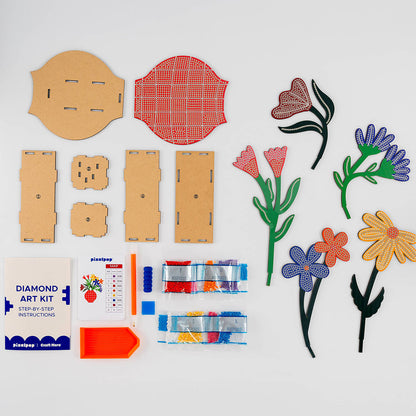 Craft Hero PixelPop Fresh Cuts 3D Diamond Painting Kit contents