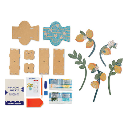 Contents of the Craft Hero PixelPop Limoncello 3D Diamond Painting Kit 
