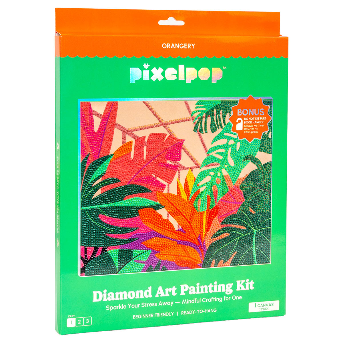 Front of the Craft Hero PixelPop Orangery Diamond Painting Kit box