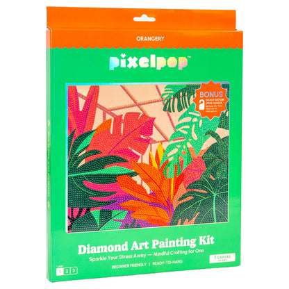 Front of the Craft Hero PixelPop Orangery Diamond Painting Kit box
