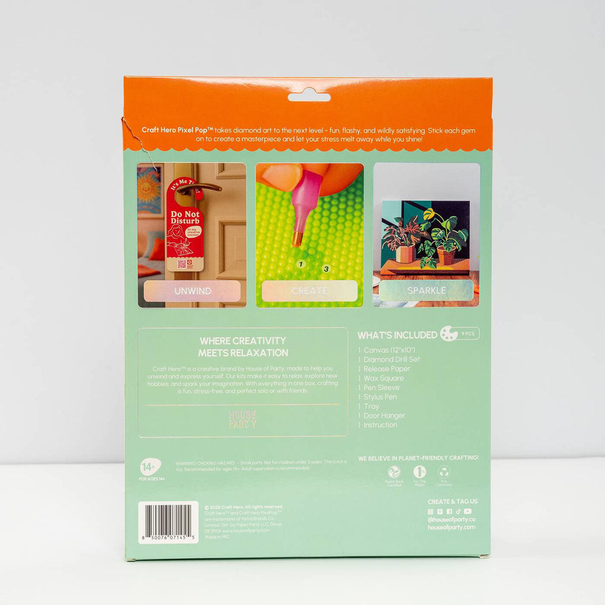 PixelPop Plant Lover Diamond Painting Kit – Happy Up Inc Toys & Games