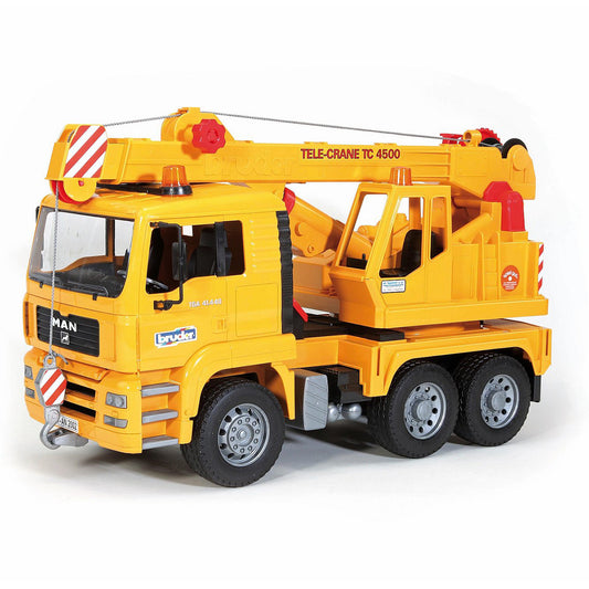 MAN brand toy construction crane truck toy by Bruder.
