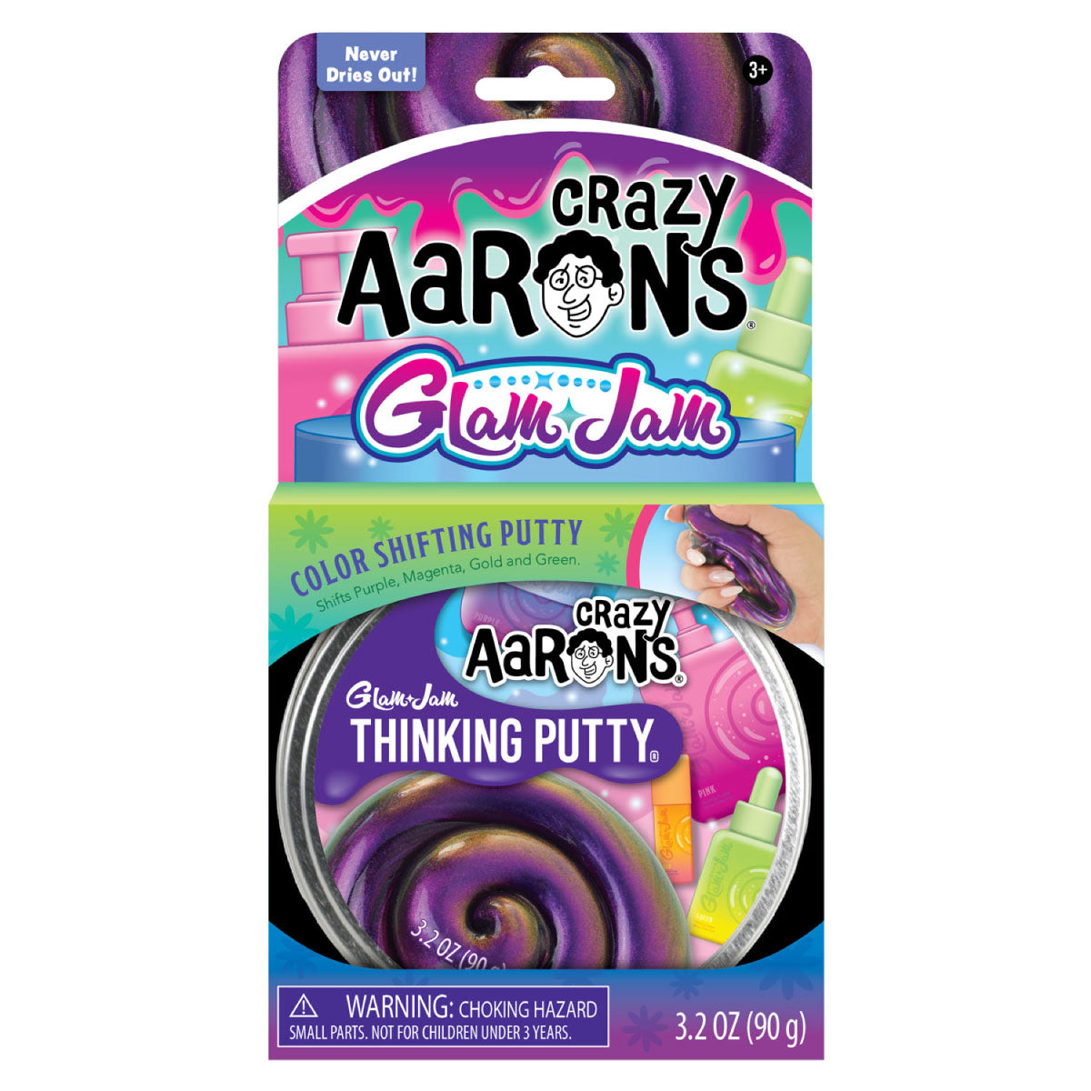 Crazy Aaron’s Color Shifting Glam Jam Thinking Putty