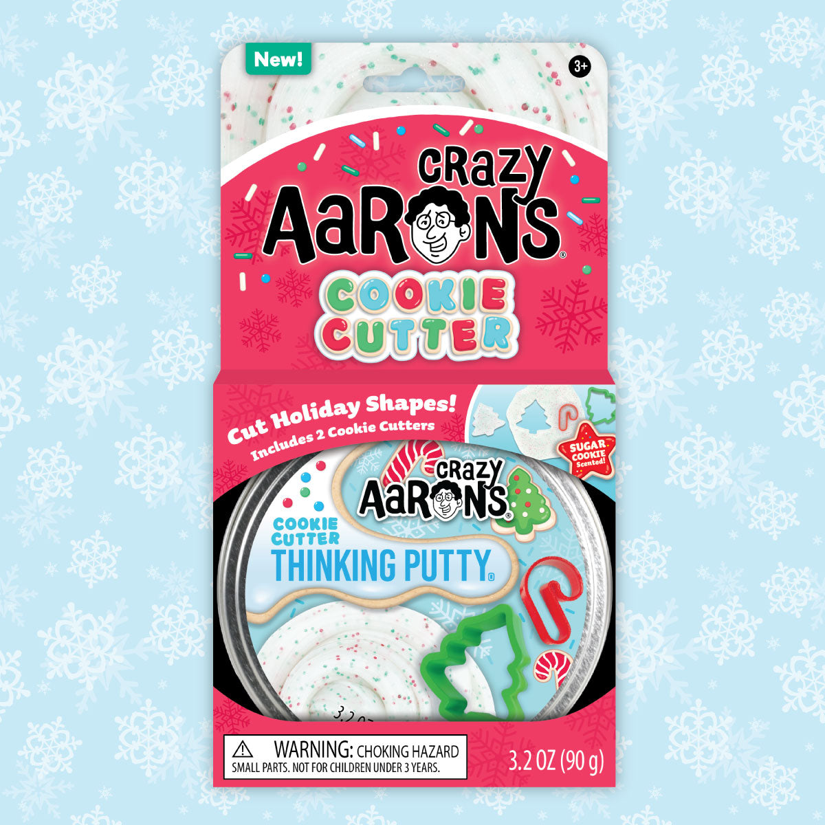 Crazy Aaron's Cookie Cutter Thinking Putty with Cookie Cutters