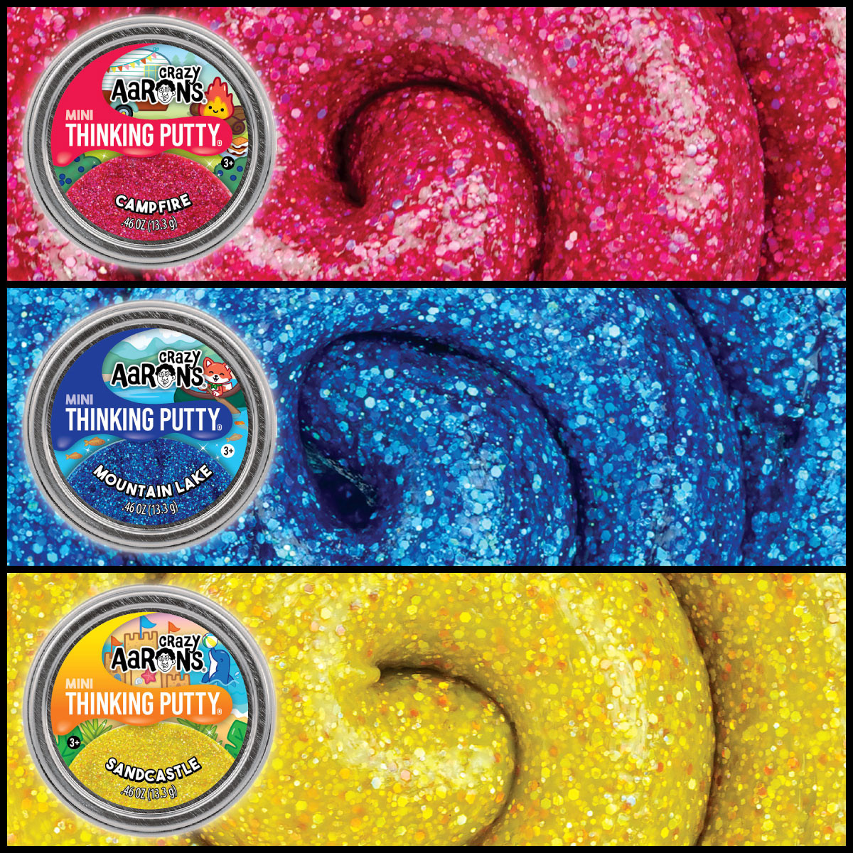 Summer Sparkle Thinking Putty Mini Tins