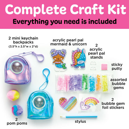 Bubble Gems Backpack Keychains Kit