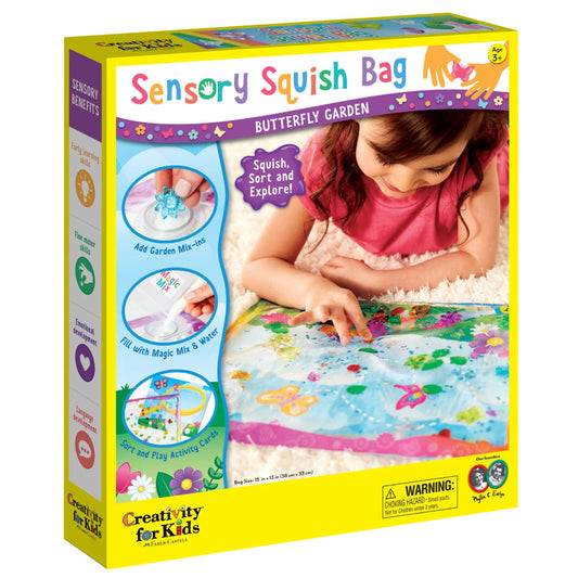 Creativity for Kids Sensory Squish Bag - Butterfly Garden