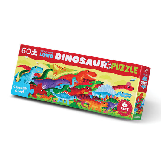 Crocodile Creek Super Duper Long Dinosaur Jigsaw Puzzle - 60 Pieces