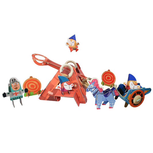 Curious Kingdom Gnome Launcher Catapult Playset by Playper. DIY build the catapult.