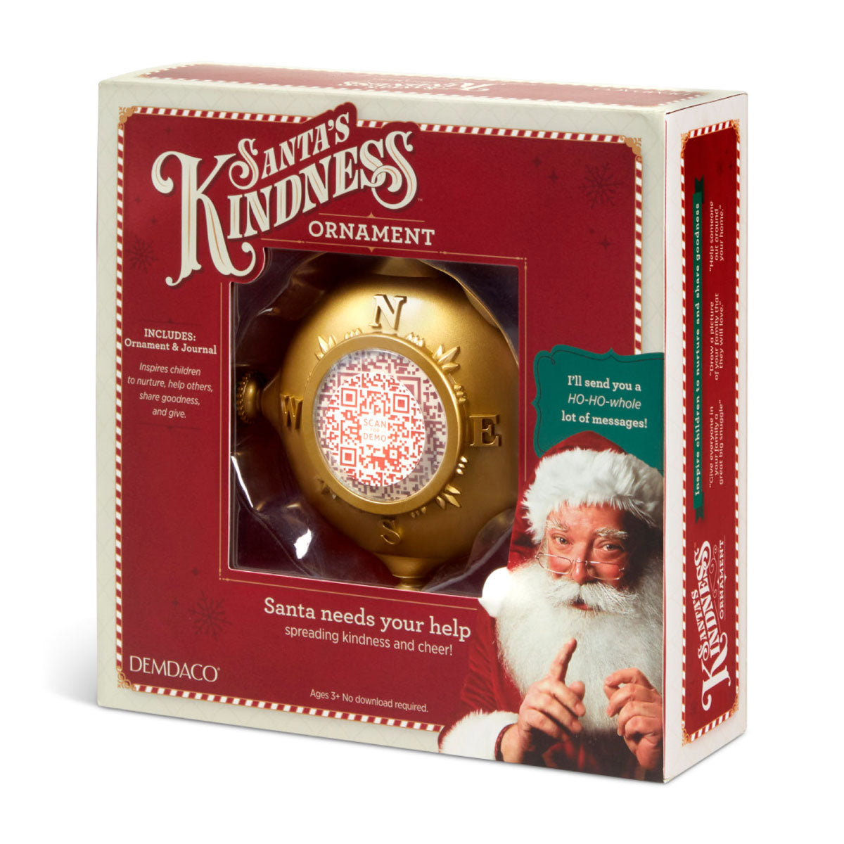 Demdaco Santa’s Kindness Ornament & Journal Set