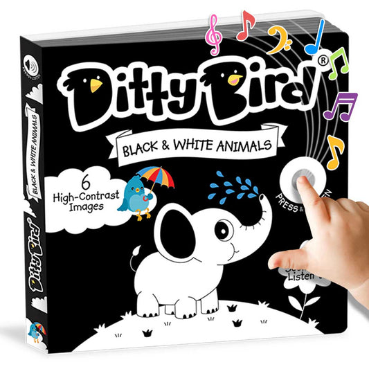 Ditty Bird Sound Book - Black and White Animals