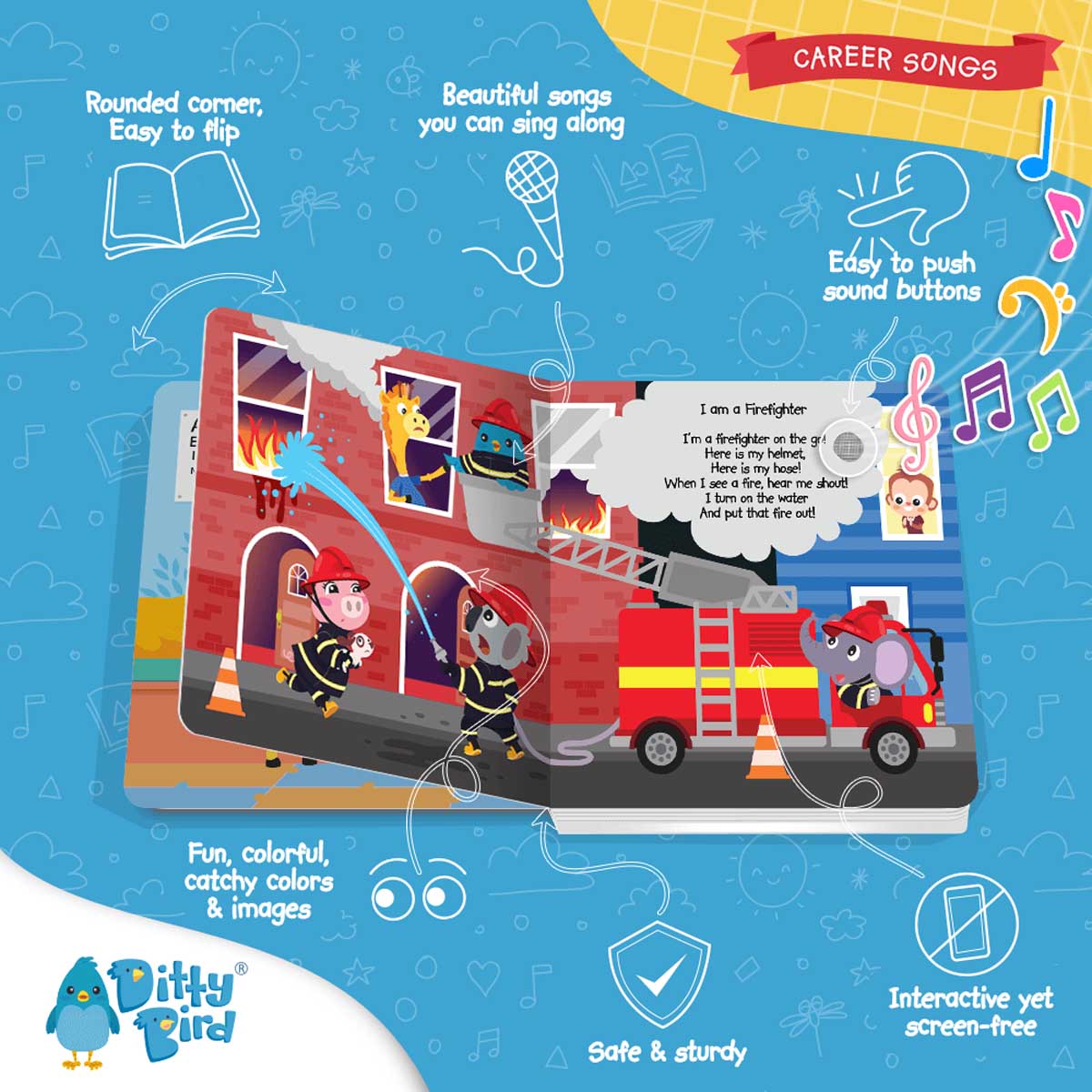Ditty Bird Sound Book - Career Songs
