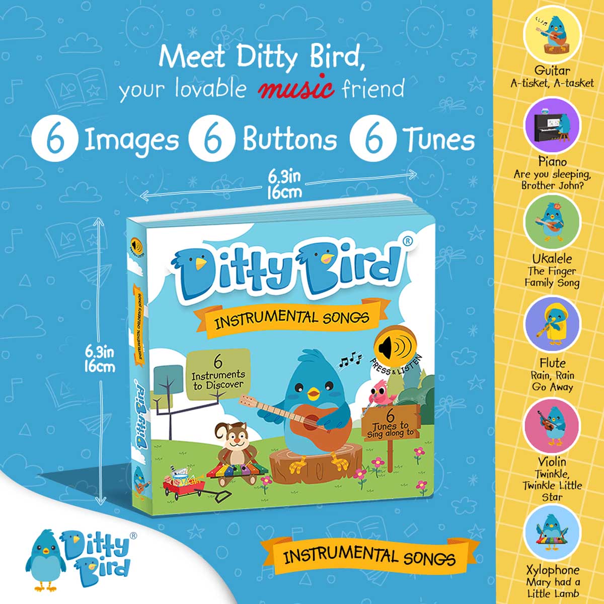 Ditty Bird Instrumental Children's Song
