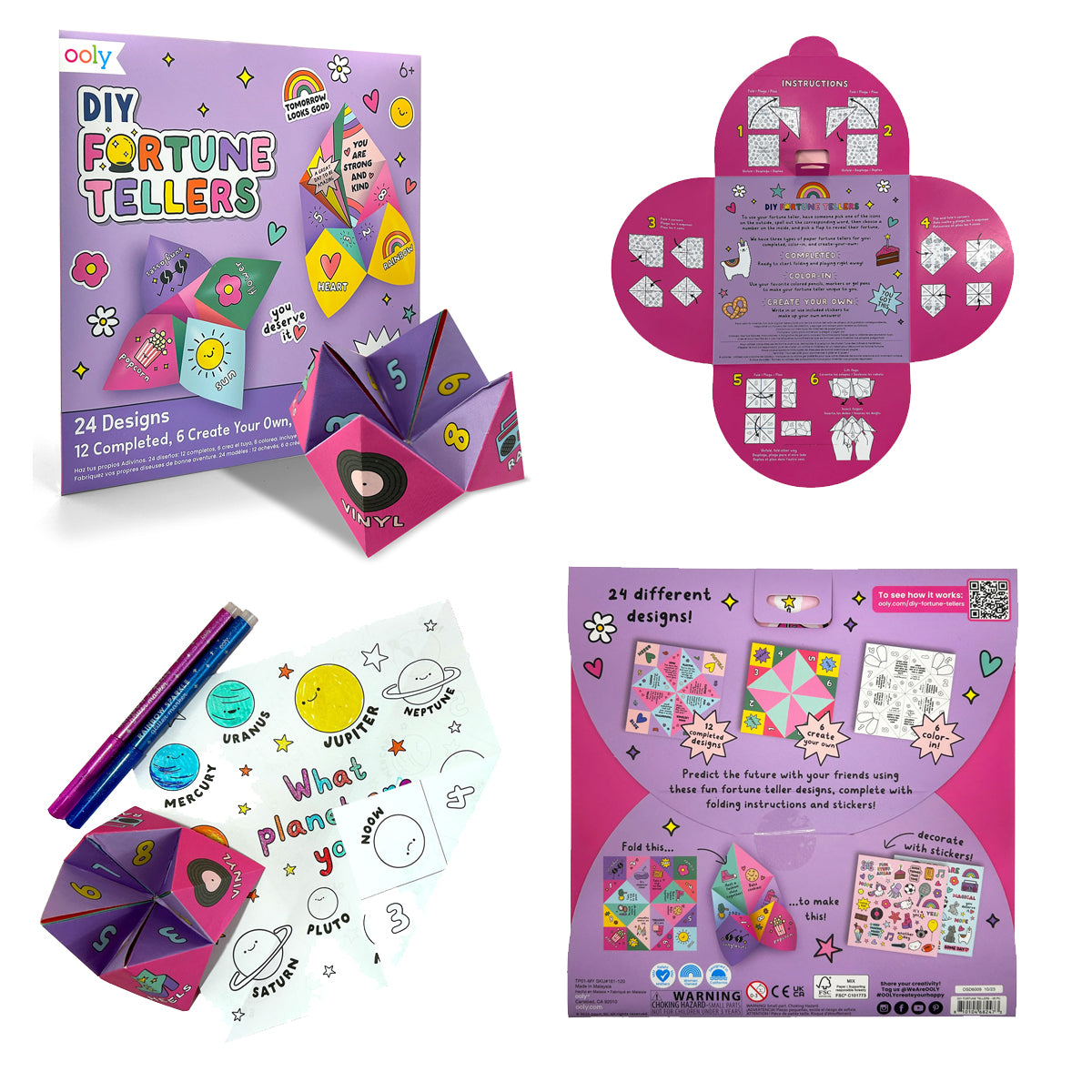 DIY Fortune Teller Kit origami by Ooly.