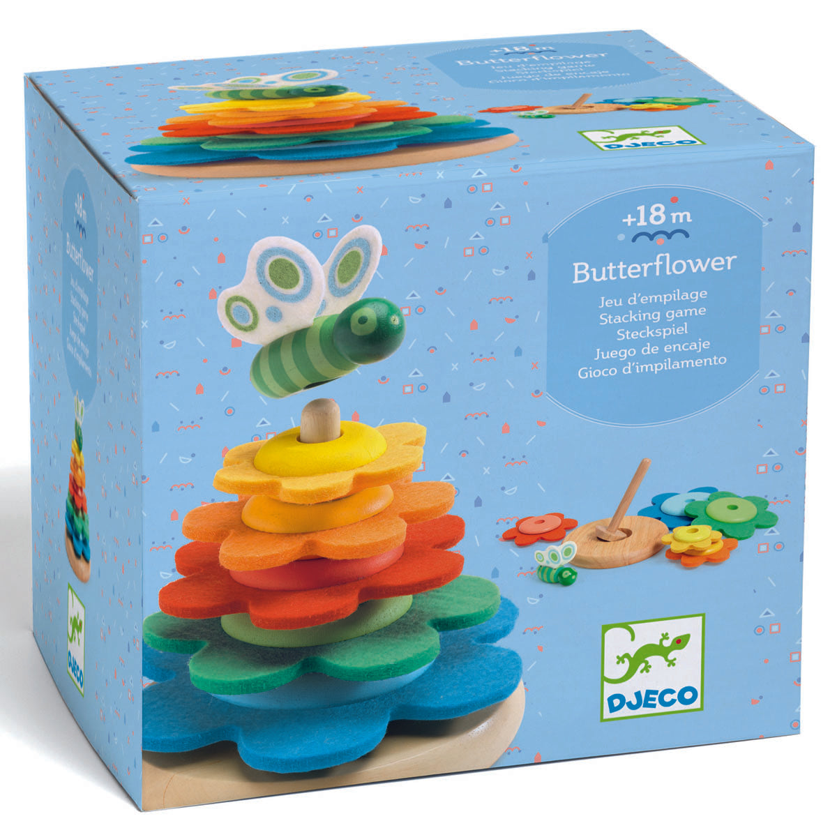 Djeco Butterflower Stacking Toy