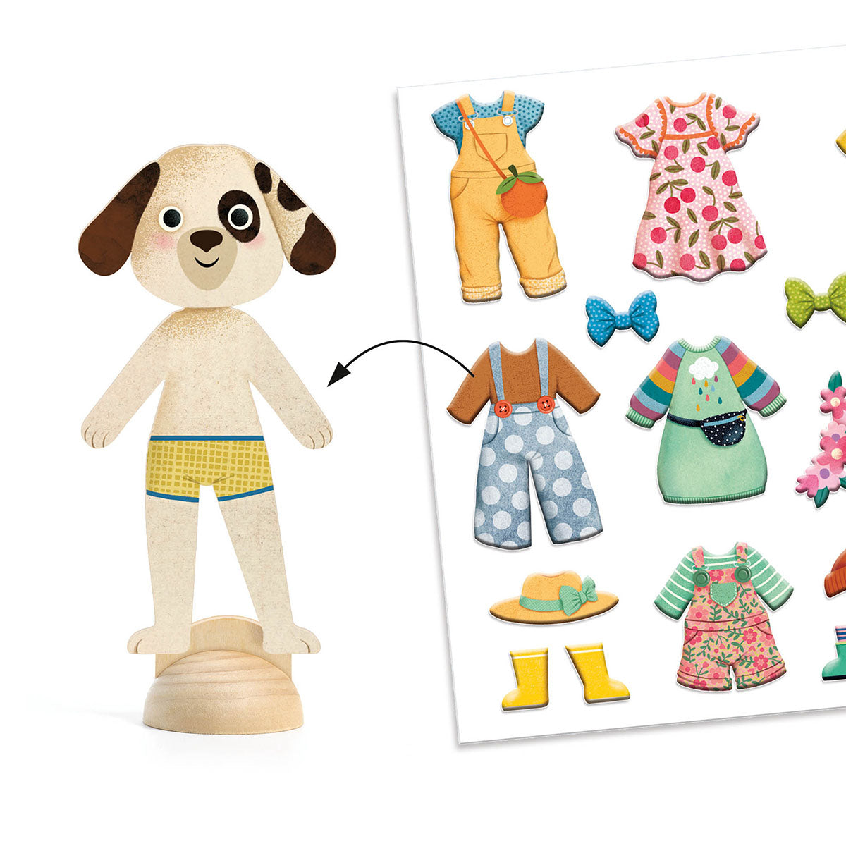 Djeco Little Wardrobe Bonjour Paris Collage Kit