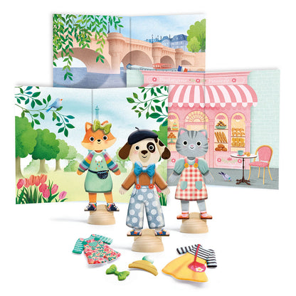 Djeco Little Wardrobe Bonjour Paris Collage Kit