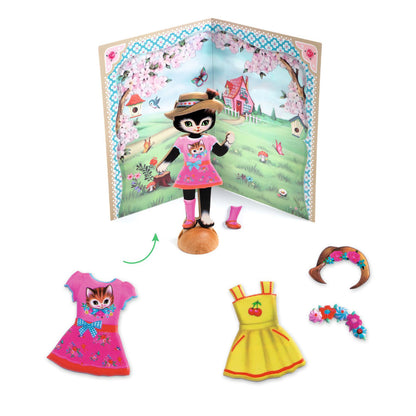 Djeco Little Wardrobe Collage Cats Dress Up Set