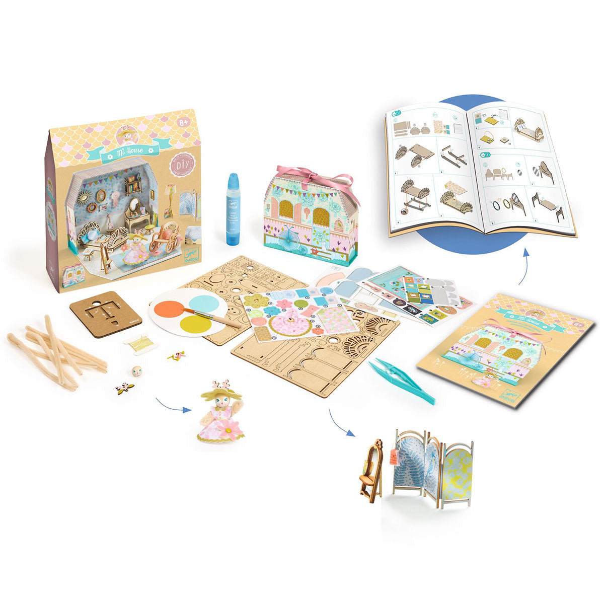 Djeco Mi House Miniature Kit - Alba's Dreamy Bedroom