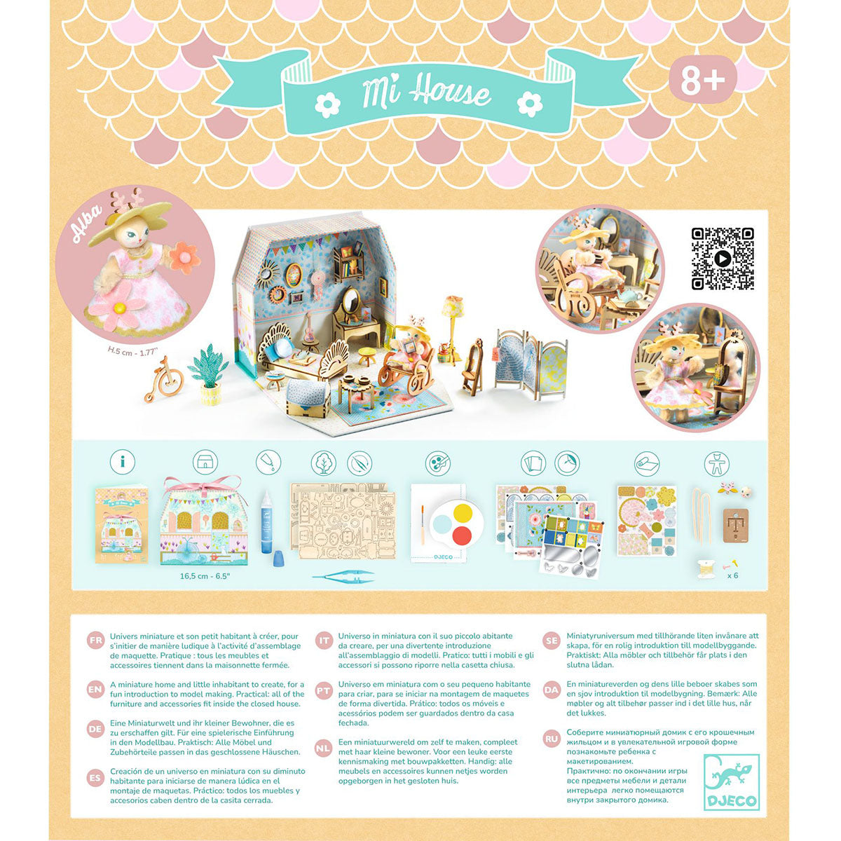 Djeco Mi House Miniature Kit - Alba's Dreamy Bedroom