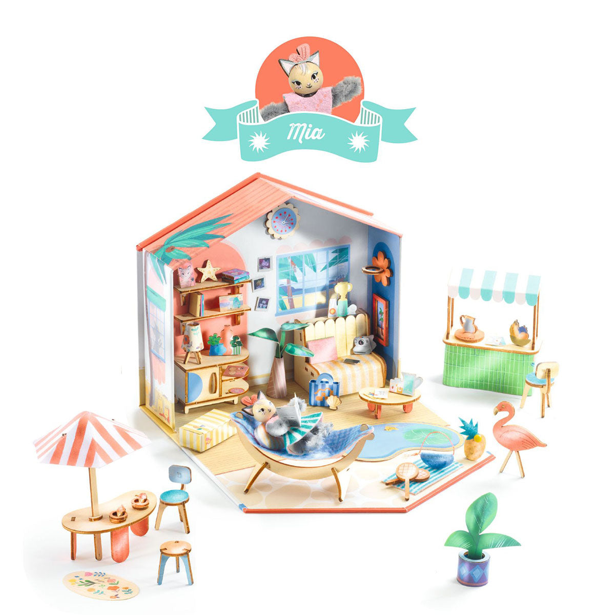 Djeco Mi House Miniature Kit - Mia's Beach Cottage